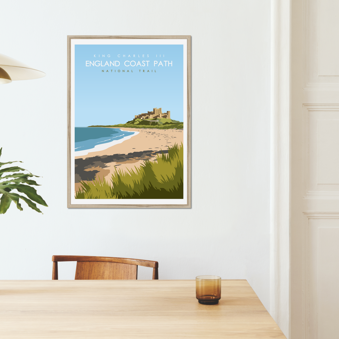 King Charles III England Coast Path National Trail Poster