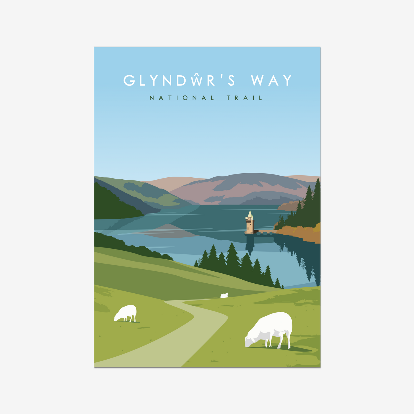 Glyndŵr’s Way National Trail Poster
