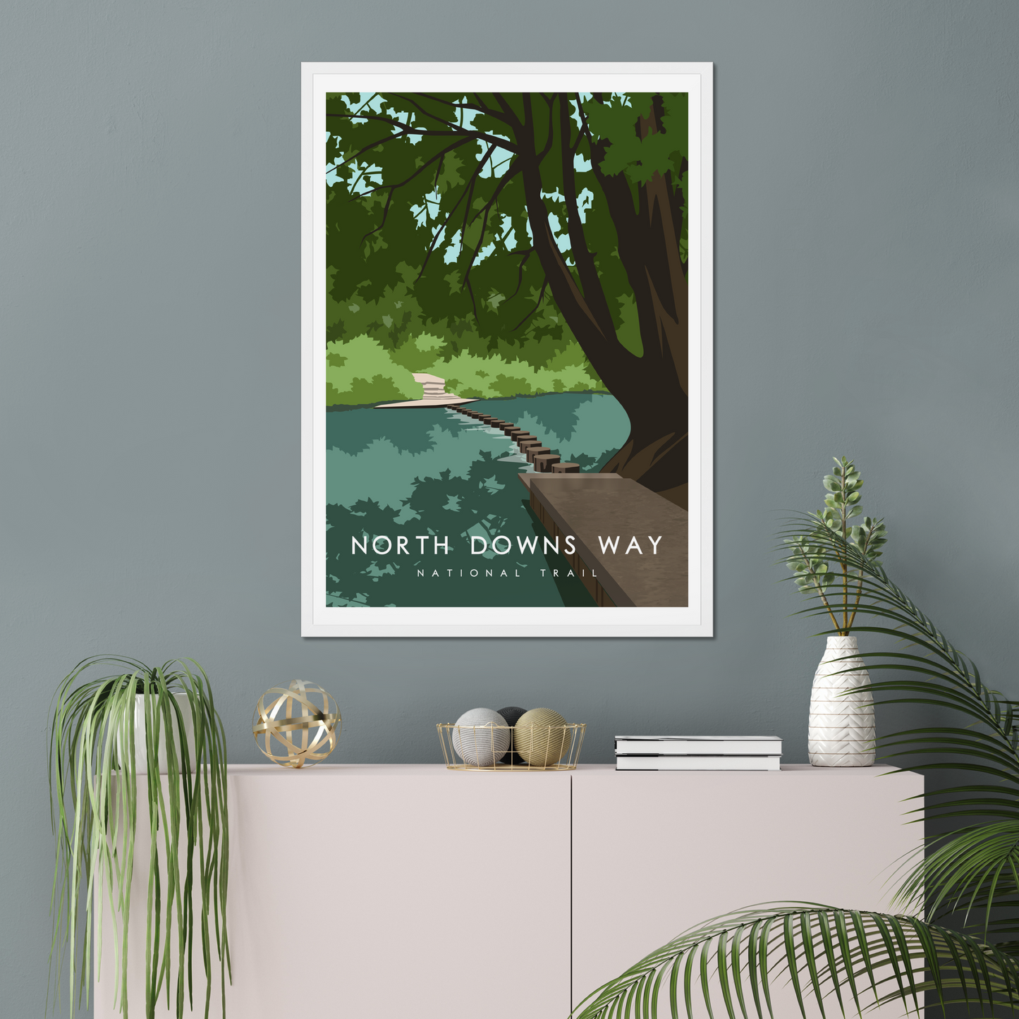 North Downs Way National Trail Poster