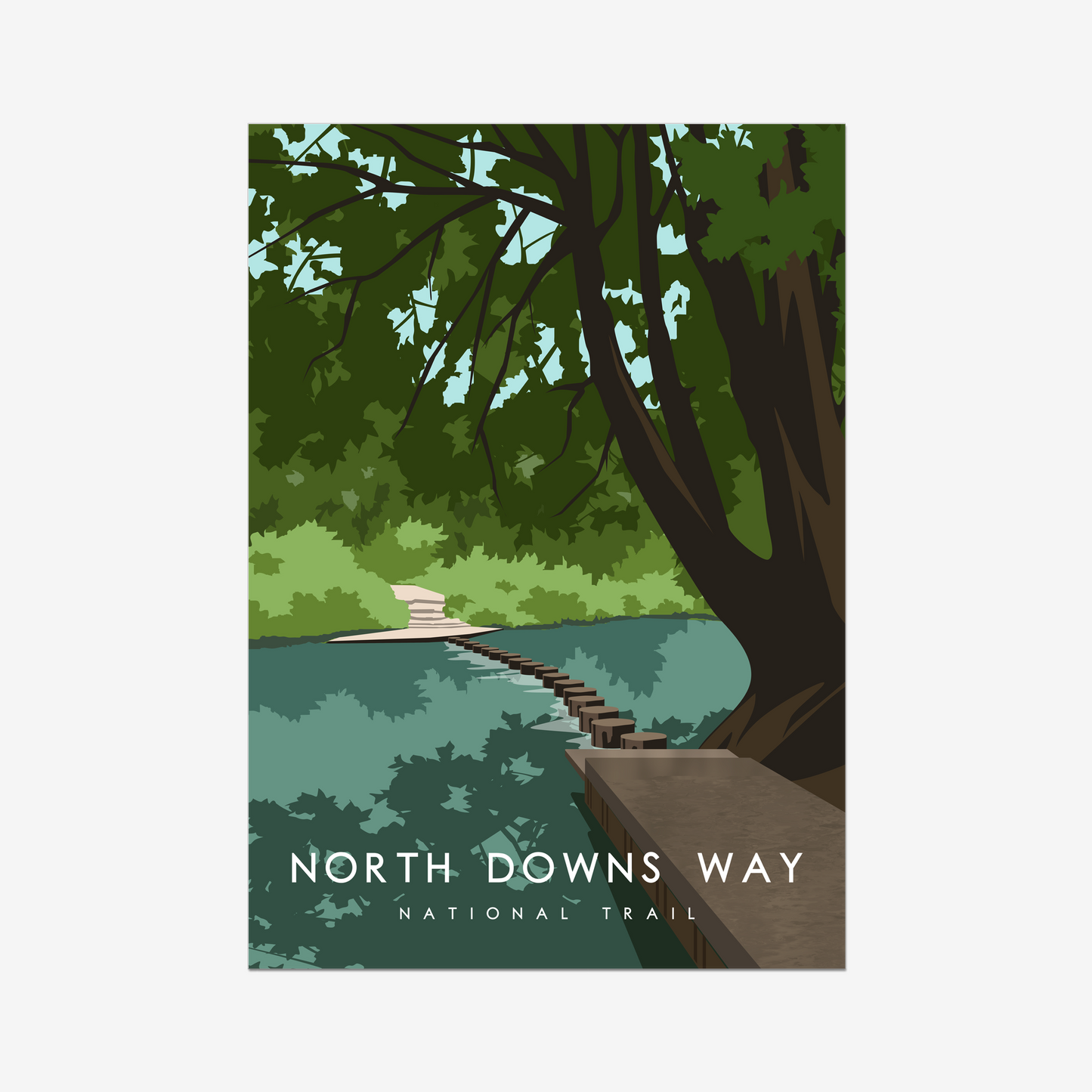 North Downs Way National Trail Poster