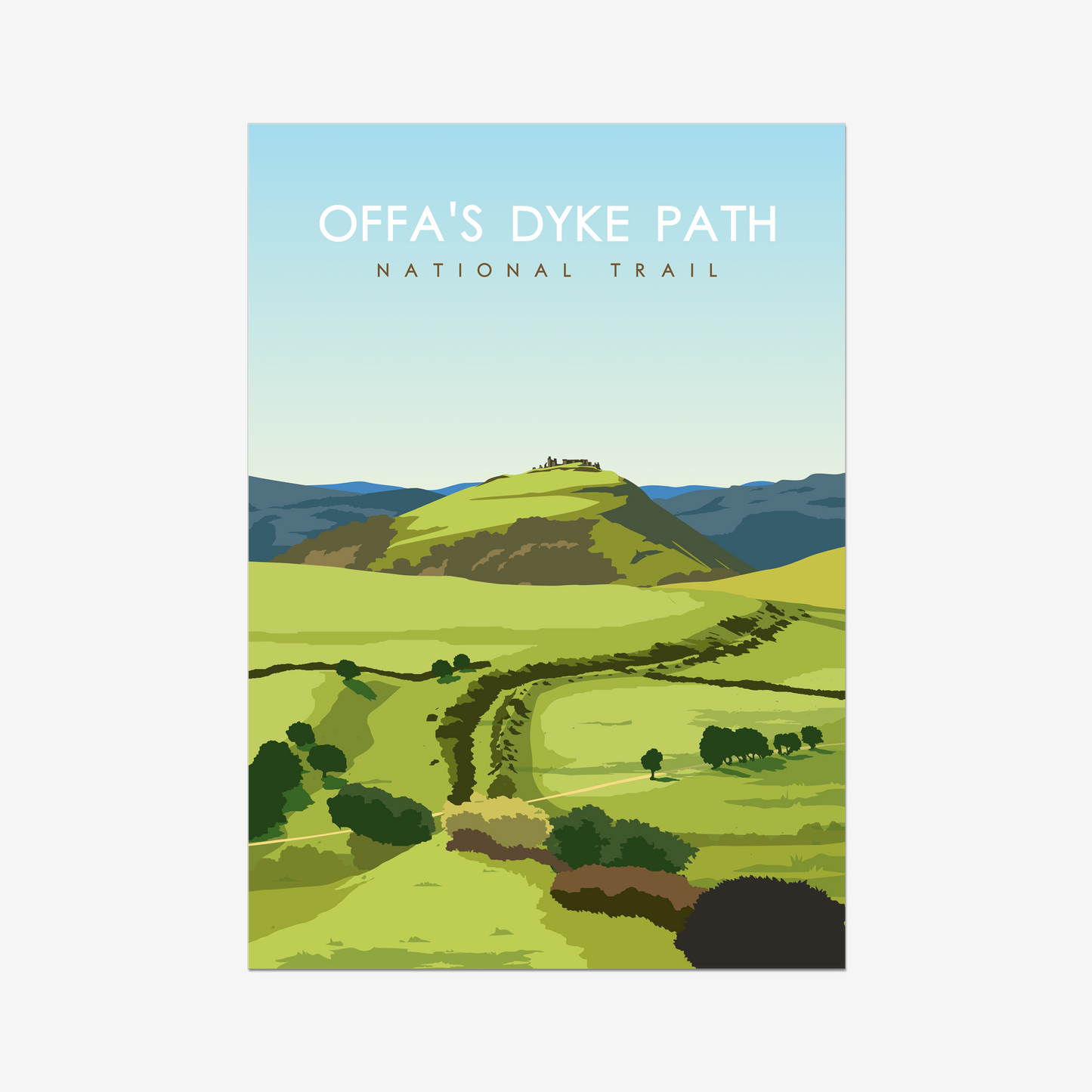 Offa's Dyke Path National Trail Poster