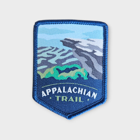 appalachian trail depicted on a hiking patch