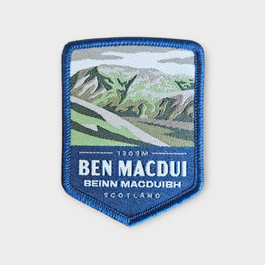 Ben Macdui depicted on a hiking patch