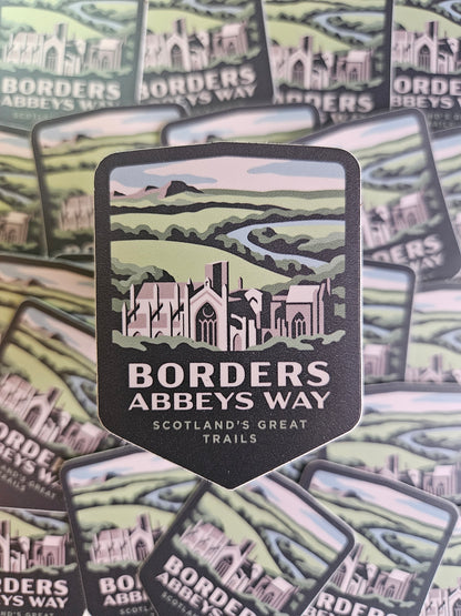 Borders Abbeys Way Sticker