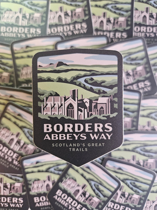 Borders Abbeys Way Sticker