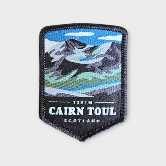 Cairn Toul depicted on a hiking patch