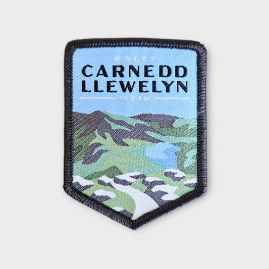 Carnedd Llewelyn depicted on a hiking patch