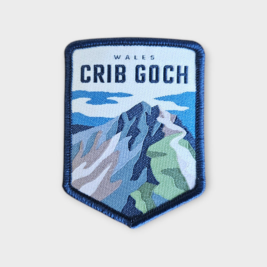 Crib Goch depicted in a hiking patch