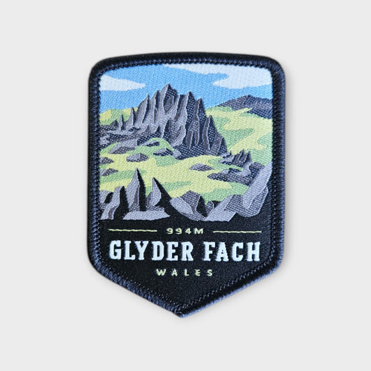 Glyder Fach depicted on a hiking patch