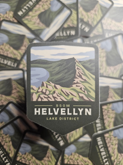 Helvellyn (with Striding Edge) Sticker