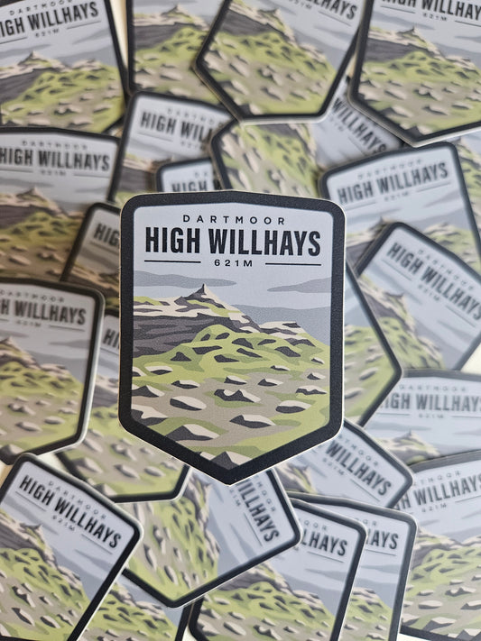 High Willhays Sticker