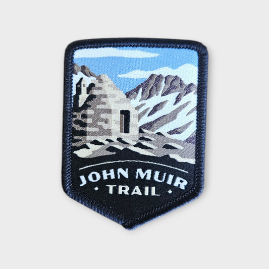John Muir Trail depicted on a hiking patch