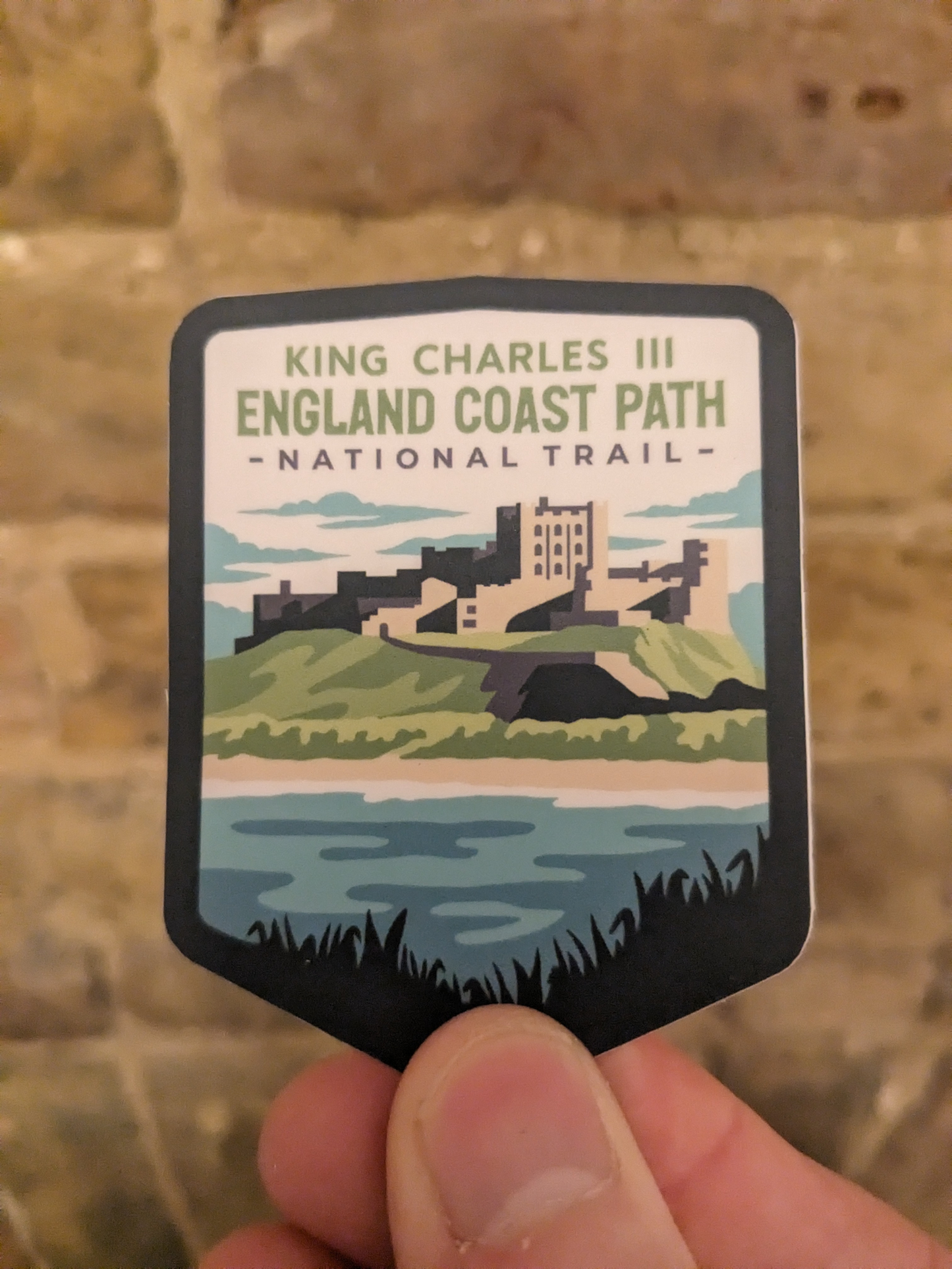 King Charles III England Coast Path National Trail Sticker