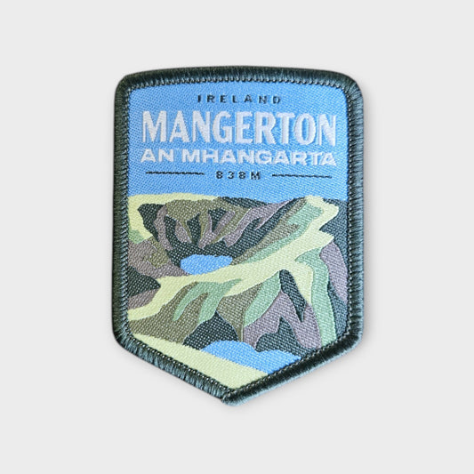 Mangerton depicted on a hiking patch