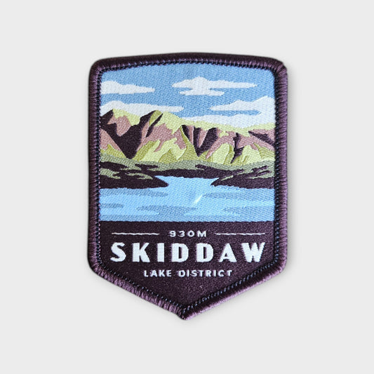 Skiddaw depicted on a hiking patch
