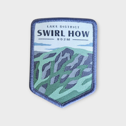 Swirl How depicted on a hiking patch