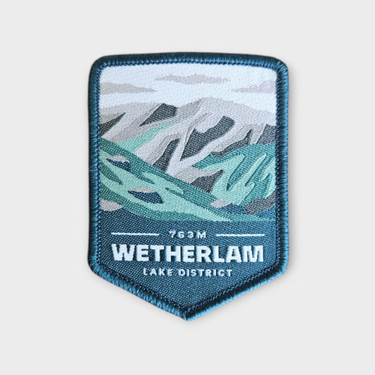 Wetherlam depicted on a hiking patch