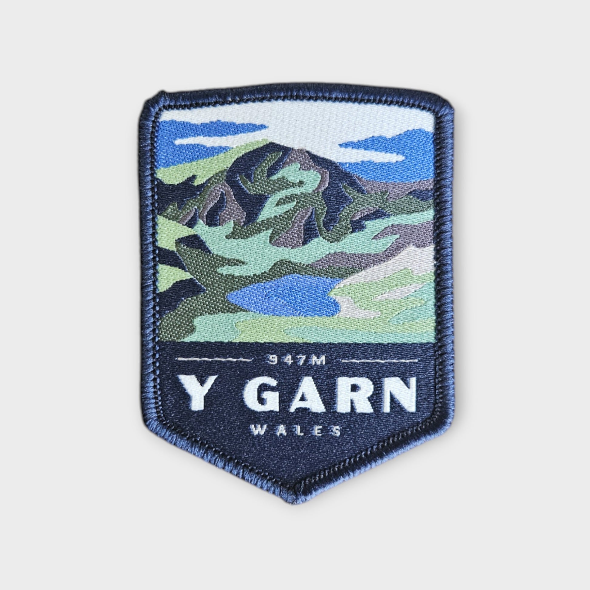 Y Garn depicted on a hiking patch