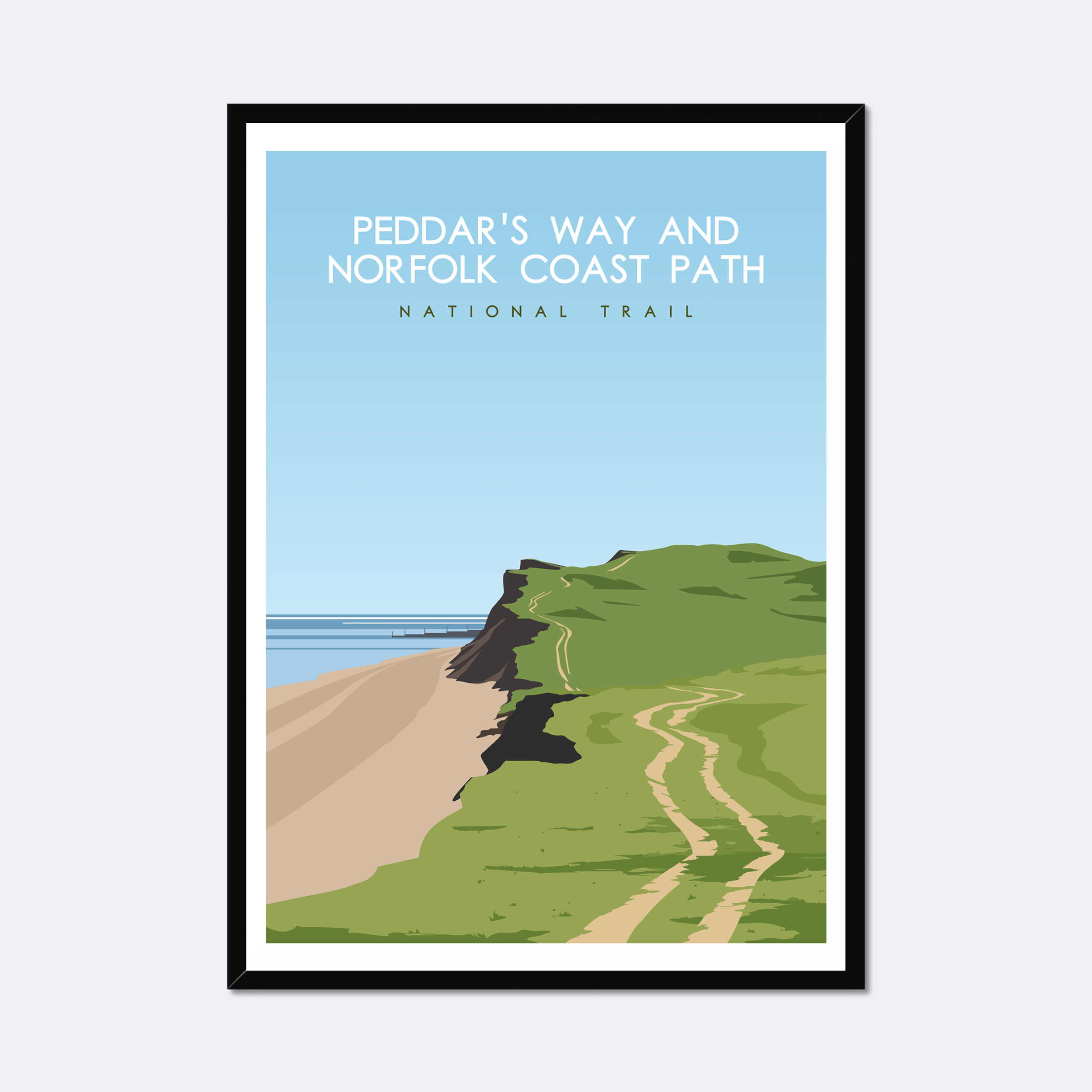 Peddar's Way and Norfolk Coast Path National Trail Poster – A Trail To ...