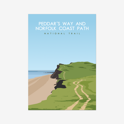 Peddar's Way and Norfolk Coast Path National Trail Poster