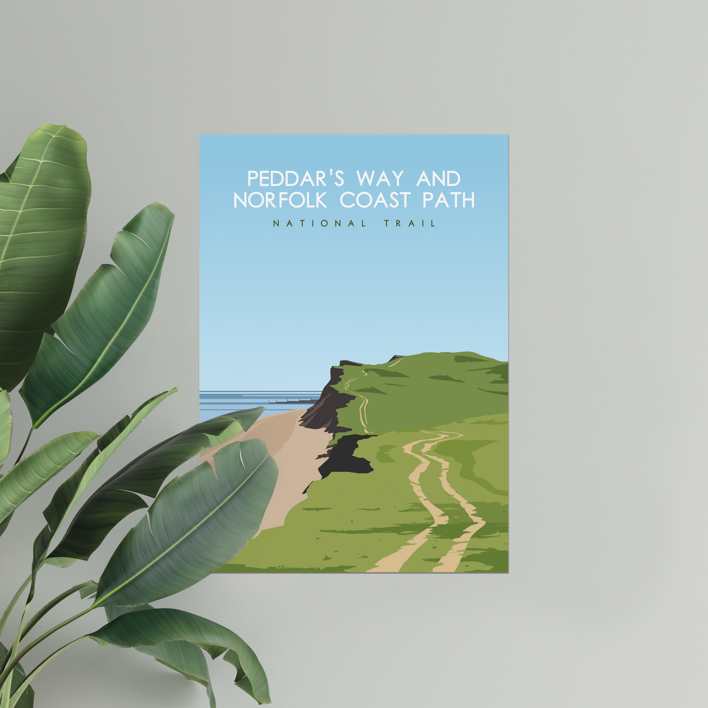 Peddar's Way and Norfolk Coast Path National Trail Poster