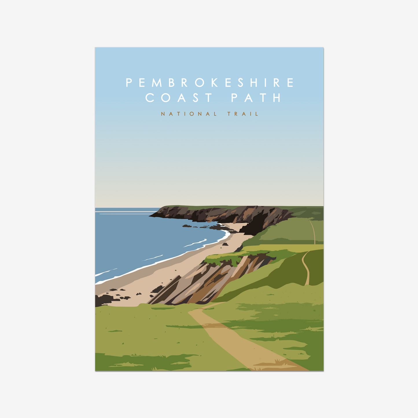 Pembrokeshire Coast Path National Trail Poster
