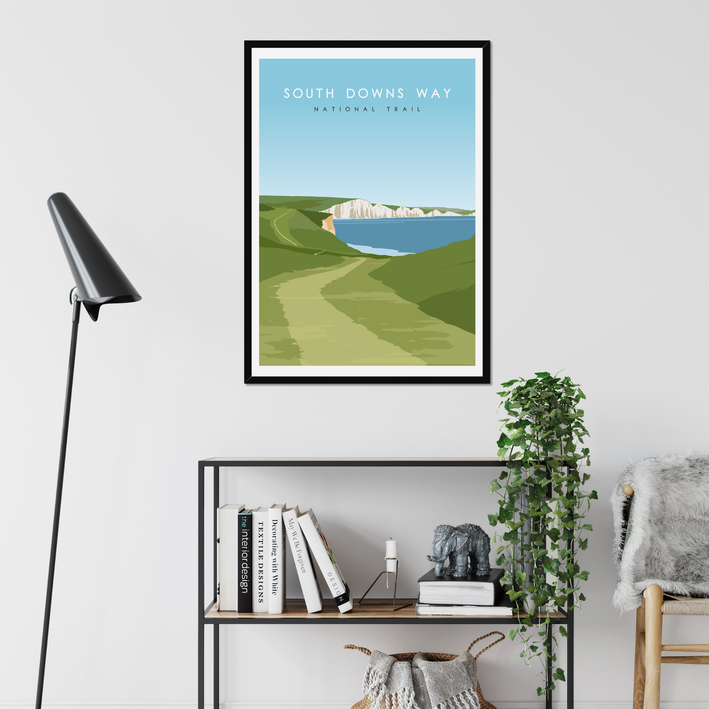 South Downs Way National Trail Minimalist Poster