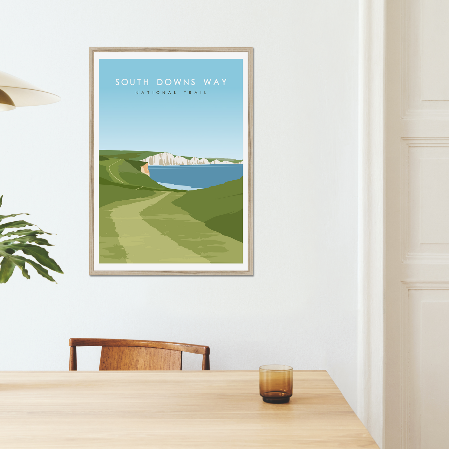 South Downs Way National Trail Minimalist Poster