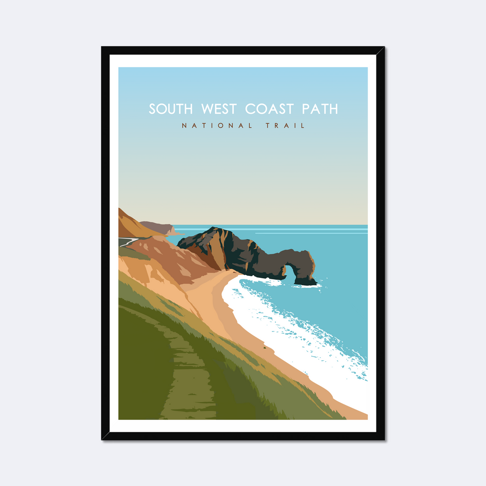 South West Coast Path National Trail Poster – A Trail To Remember Ltd