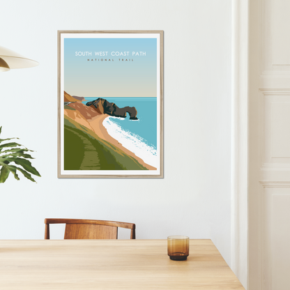 South West Coast Path National Trail Poster