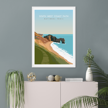 South West Coast Path National Trail Poster
