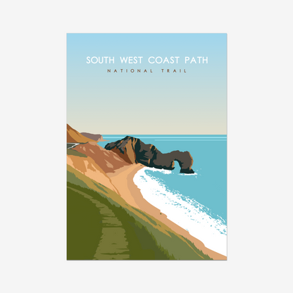 South West Coast Path National Trail Poster