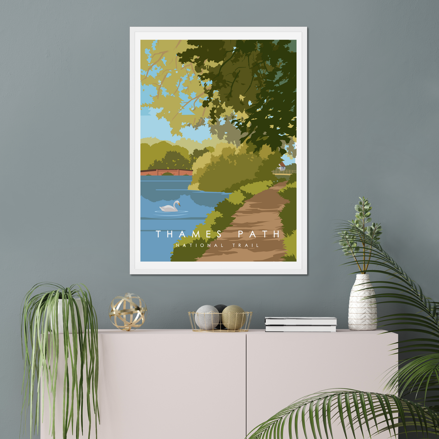 Thames Path National Trail Poster