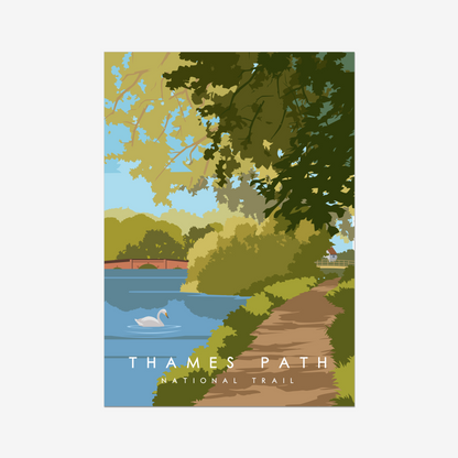 Thames Path National Trail Poster