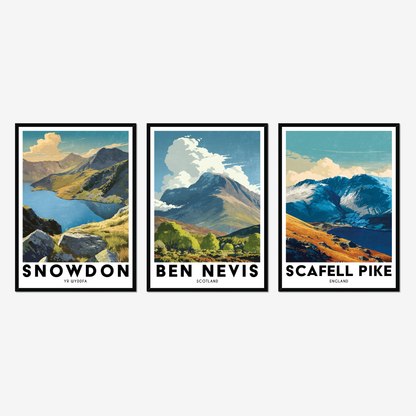 National Three Peaks Poster Bundle