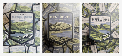 National Three Peaks Sticker Bundle